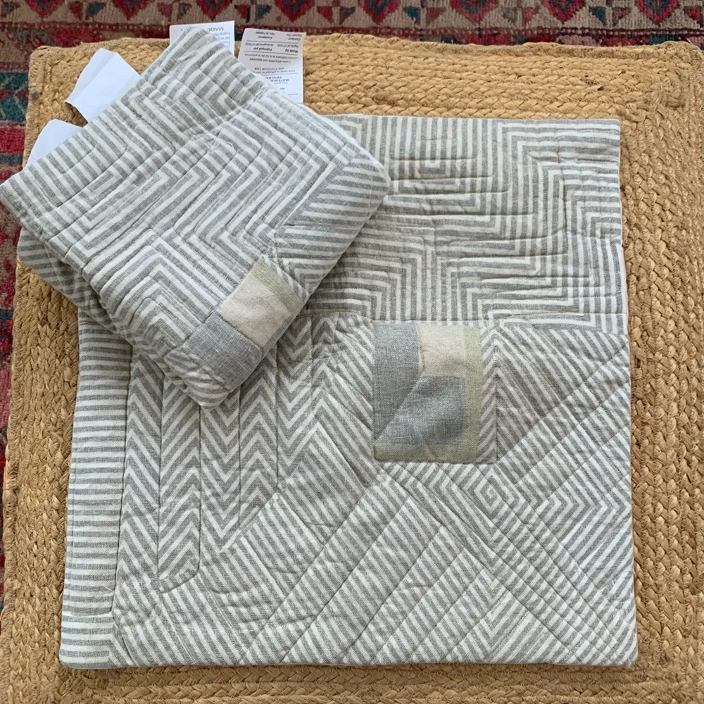 ✨NWT✨ Set of 2 West Elm Pamela Wiley Stripe Pillow Cover